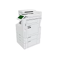 Gray Multifunctional Office Printer With Multiple Drawers And Control Panel 3d model