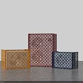 Colorful Decorative Boxes With Intricate Laser Cut Patterns And Storage Design