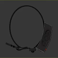 Black Ring Shaped Device With Adjustable Knob And Mounting Bracket Holes 3d model