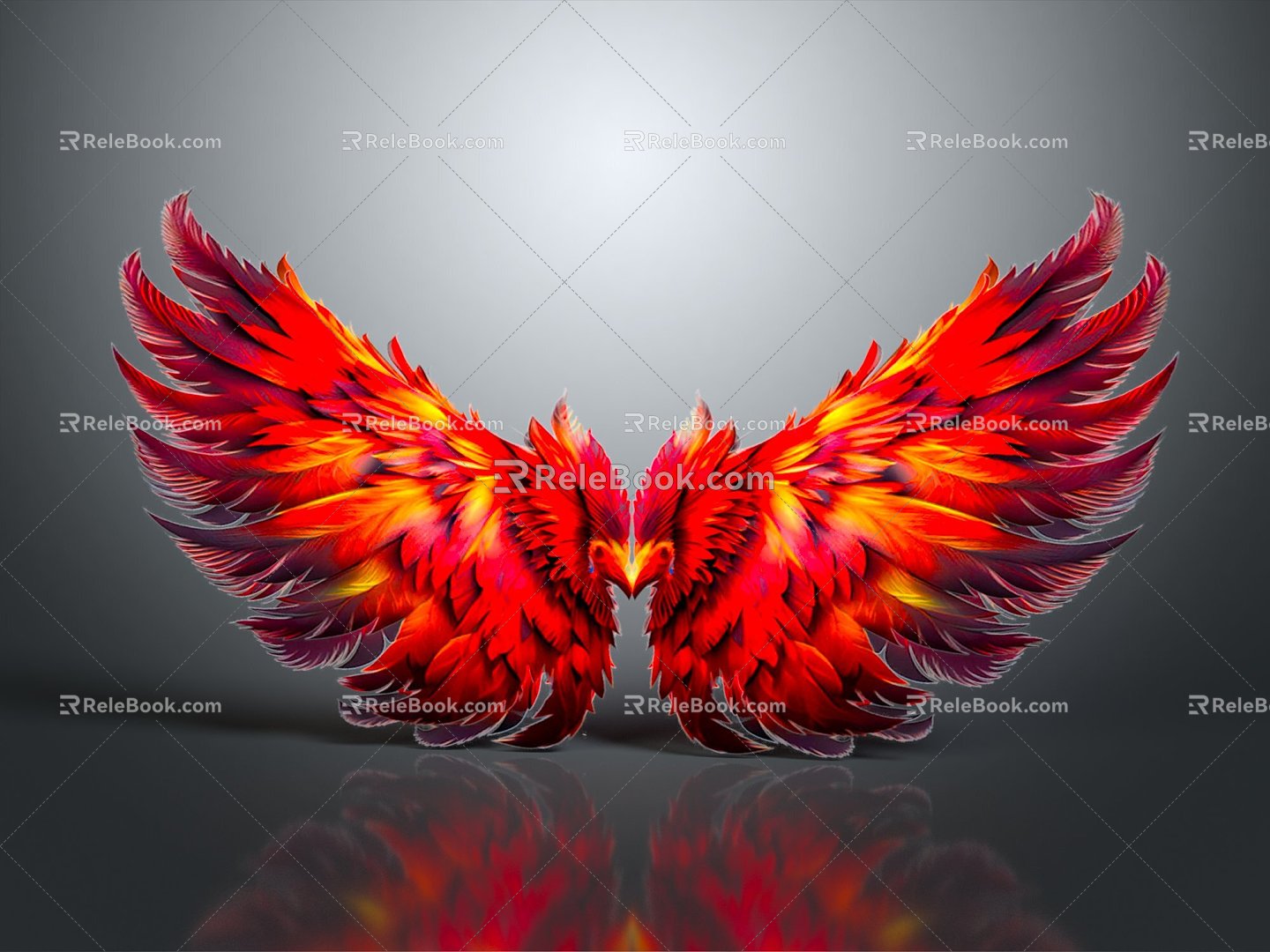 Modern Wings Phoenix Wings Phoenix Phoenix Wings 3d model