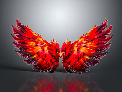 Modern Wings Phoenix Wings Phoenix Wings 3d model