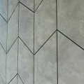 Modern Gray Wall Design With Geometric Upholstered Pattern And Stitched Texture Details 3d model