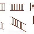 New Chinese Railing 3d model
