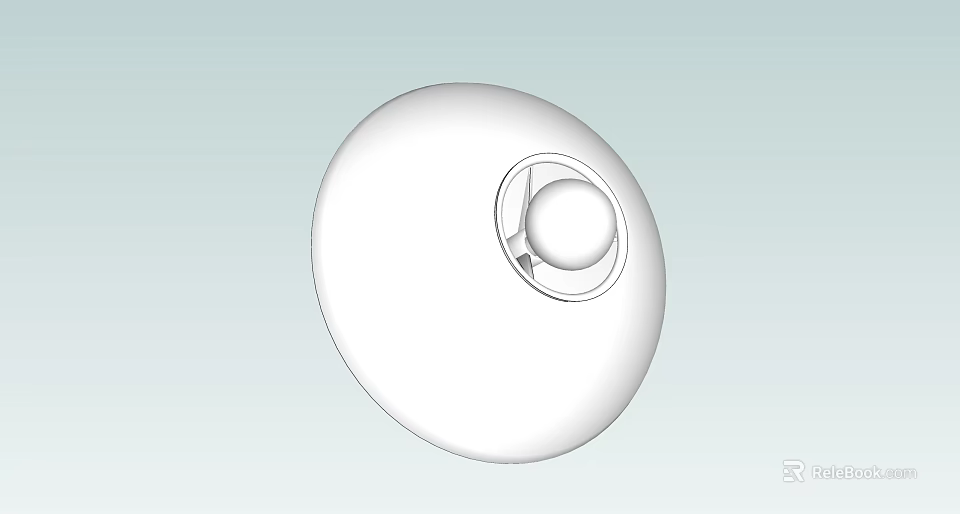 Modern White Round Wall Lamp With Minimalist Design For Home Interior Lighting 3d model 
