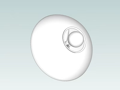Modern White Round Wall Lamp With Minimalist Design For Home Interior Lighting 3d model