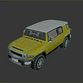 Yellow Off Road SUV With White Roof And Modern Exterior Design