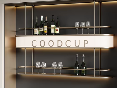 Modern Italian Wine Rack Wine Rack Wine Rack Wine Rack Wine Glass 3d model