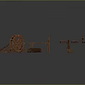Various Wood And Stone Construction Components Featuring Railings Flooring And Frames