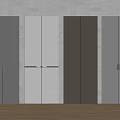 Modern Sleek Wardrobe Doors In Gray White And Brown For Home Interior Design