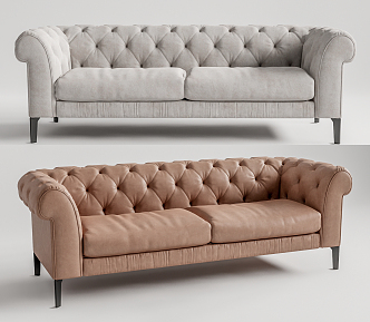 American Multiplayer Sofa 3d model