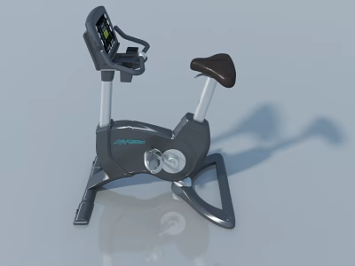 Aero Spin Exercise Bike With LCD Display And Black Seat For Home Fitness 3d model
