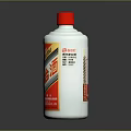 Kweichow Moutai Baijiu as Lifestyle Product with White Bottle Red Cap and Traditional Label