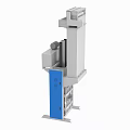 Vertical Industrial Waste Baler Equipment With Hydraulic Press And Metal Frame