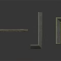 Architectural Building Textured Stone Components With L Shaped And Rectangular Forms