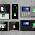 Modern clock-in machine clock-in machine attendance machine 3d model