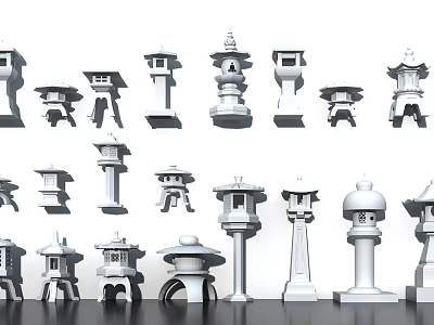 Decorative Outdoor Lights With Various Traditional And Modern Styles For Garden And Patio 3d model
