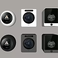 Modern Design Washing Machines in Different Styles with White and Black Color Options