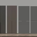 Modern Wardrobe Designs In Various Colors With Wooden Floor Background