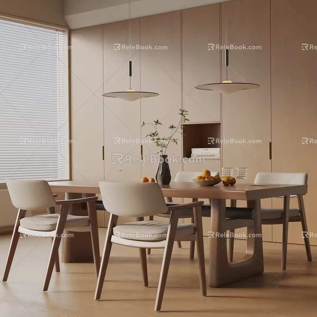 Modern table combination 3d model