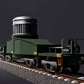 Special transport train box 3d model