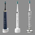 Different Colored Electric Toothbrushes With Charging Bases And Modern Designs