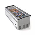 Commercial Display And Chest Freezers In Stainless Steel For Frozen Foods Storage