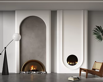 Modern Fireplace Decorative Fireplace 3d model