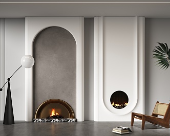 Modern Fireplace Decorative Fireplace 3d model