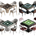 Modern Mahjong Table Sets With Matching Chairs In Various Styles And Colors