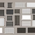 Modern radiator combination 3d model
