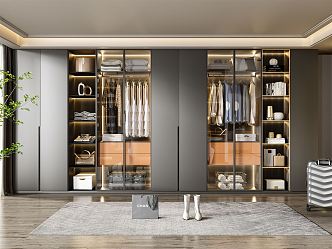 Modern wardrobe 3d model