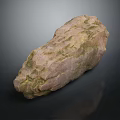 Decorative Natural Wood Stone Material With Rough Textured Surface And Pink Green Hue