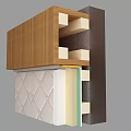 Modern node stone wall construction process node 3d model