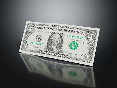 Modern Dollar Bills Dollar Notes 3d model