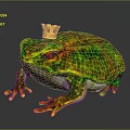 Frog Poison Frog Game Frog Reptile Cold Blooded Animal Reptile 3d model