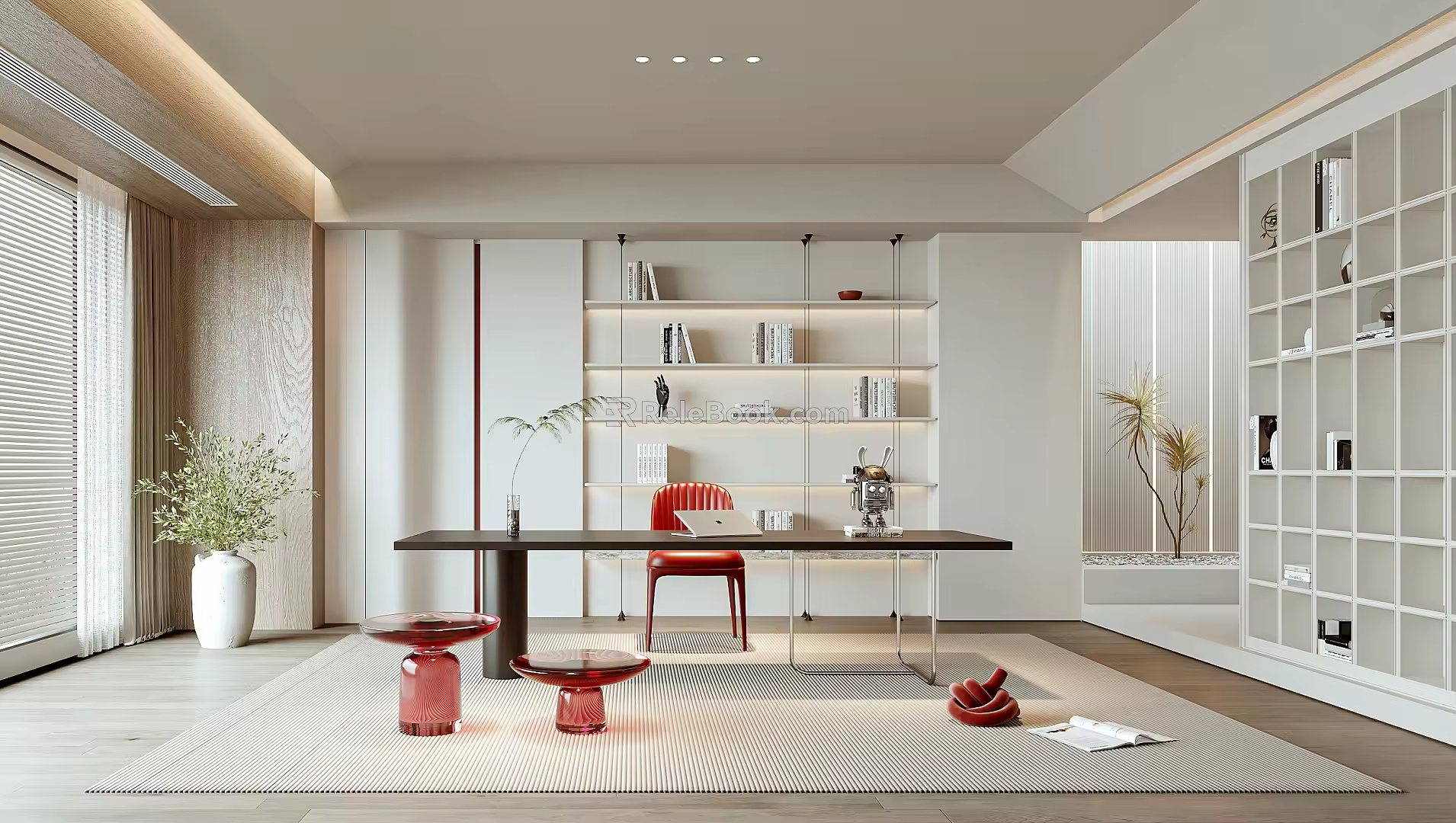 Modern study 3d model