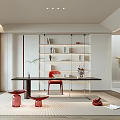 Modern study 3d model