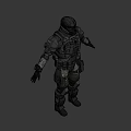 Man Wearing Green Tactical Armor With Military Style And Tech Details