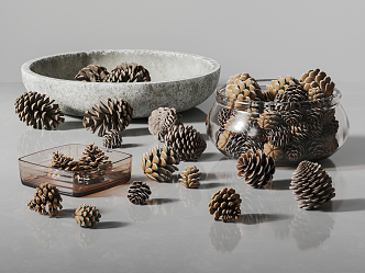 Modern Pine Cones Pine Cone Furnishings 3d model