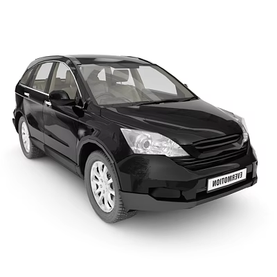 Black SUV Car With Modern Front Design Headlights And Alloy Wheels 3d model