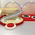 Fun Indoor Playground Equipment With Slide Ball Pit Trampolines Stairs And Round Arches