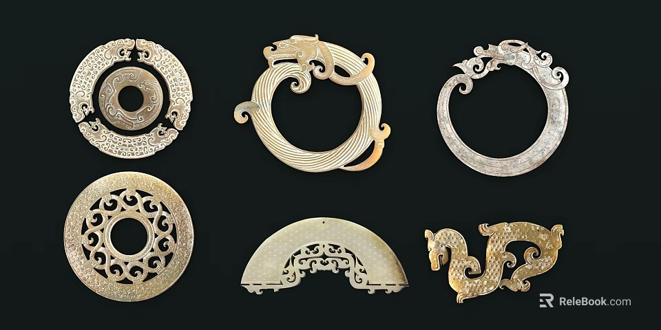 Traditional Chinese Ceramic Ware With Exquisite Dragon Patterns And Openwork Design 3d model