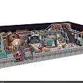 Colorful Indoor Playground Equipment With Carousel Slide Play Area And Decorations