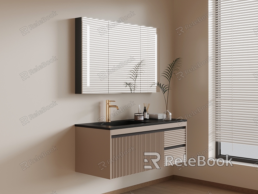 Modern bathroom cabinet model