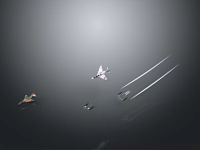 Fighter Aircraft Camouflage Fighter Military Aircraft Aircraft Aircraft Air Weapons 3d model