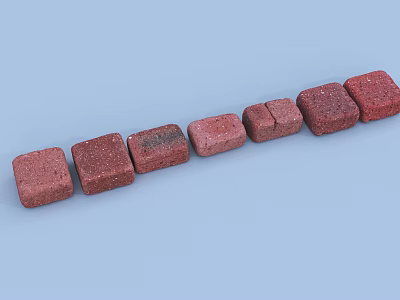 red brick stone brick brick stone 3d model red brick stone brick brick stone 3d model