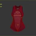 Pink Bodysuit With Mesh Design For Daily Comfortable Wear And Slimming Effect