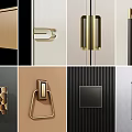 Various Modern Cabinet Handles With Sleek Metallic And Geometric Designs For Furniture