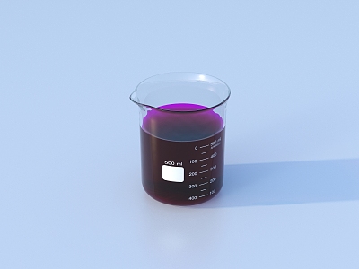 Experimental equipment for chemical test bottles 3d model