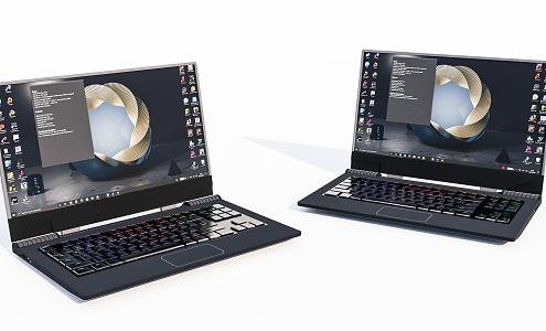 Modern Laptop 3d model